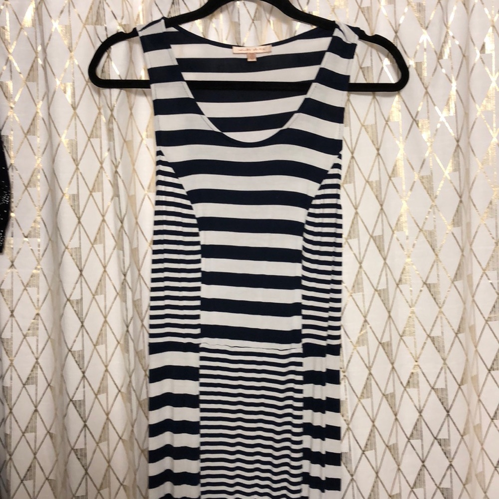 Striped maxi dress - M
